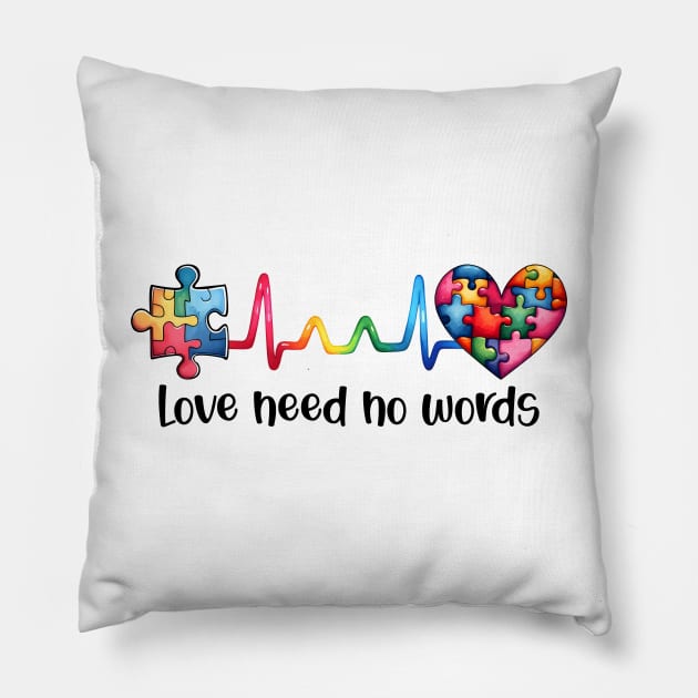 Puzzle Heart Autism Awareness Gift for Birthday, Mother's Day, Thanksgiving, Christmas Pillow by skstring