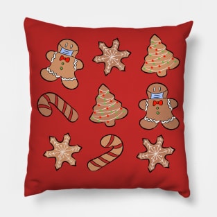 Gingerbread cookies 2020 during pandemic Pillow