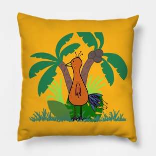 Tropical Birdie Pillow