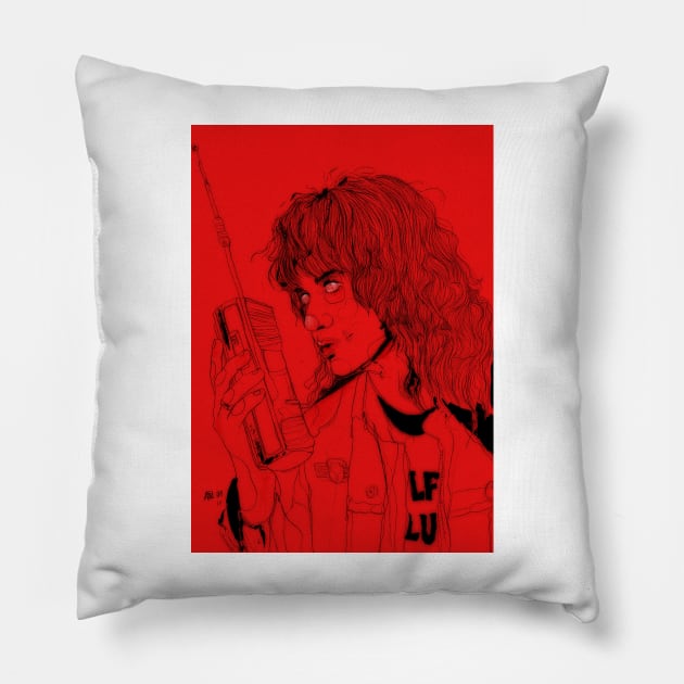 Eddie Munson Stranger Things Pillow by annijyn