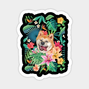 Tropical Red Akita 1 Magnet