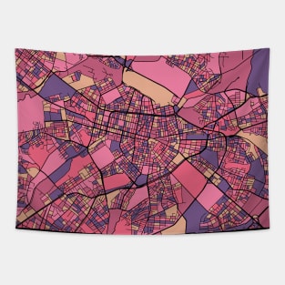 Sofia Map Pattern in Purple & Pink Tapestry