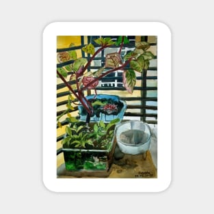 Urban Nature: A Balcony View Magnet