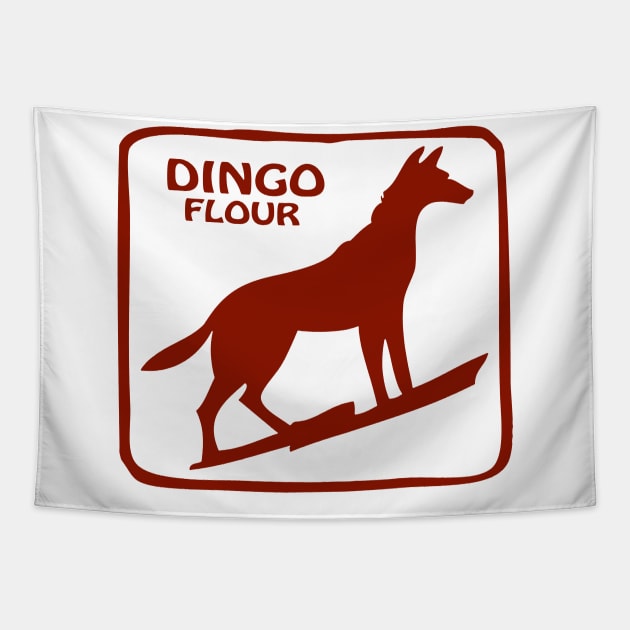 Dingo Flour Australian Souvenir Fremantle Australia Tapestry by Closeddoor