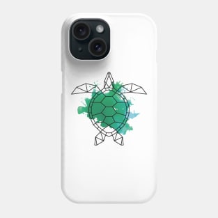 Geometric turtle Phone Case