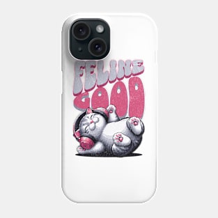 Feline Good – Purrfect Music Cat Shirt Phone Case