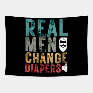 Real Men Change Diapers Manly Father Clever Tapestry