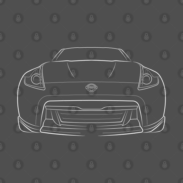 Nissan 370Z - front stencil, white by mal_photography