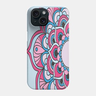 pop art mandala pastel Phone Case