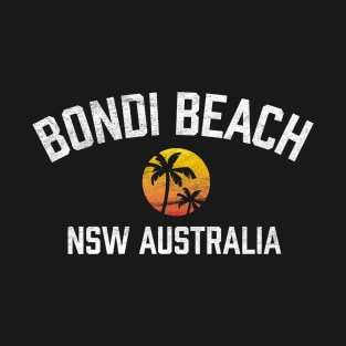 Bondi Beach Sydney Australia NSW Sunset Palm T-Shirt