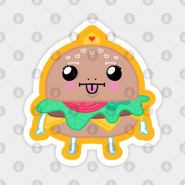 Burger Princess Magnet by TurboErin