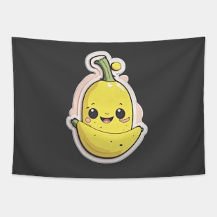 cartoon banana smile Tapestry