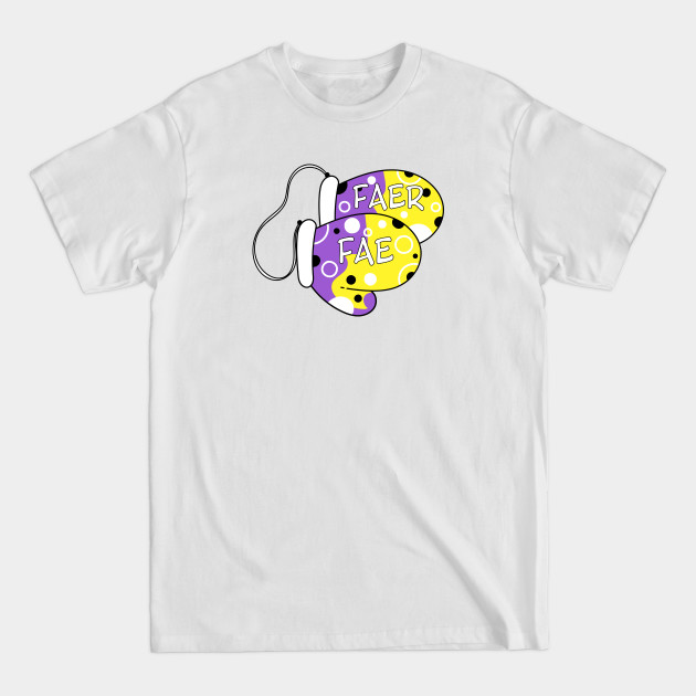 Discover Nonbinary Pride Pronoun Mittens Fae/Faer - Nonbinary - T-Shirt