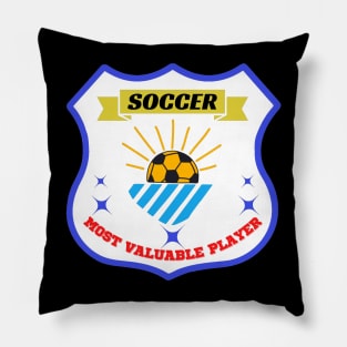 most valuable player soccer Pillow