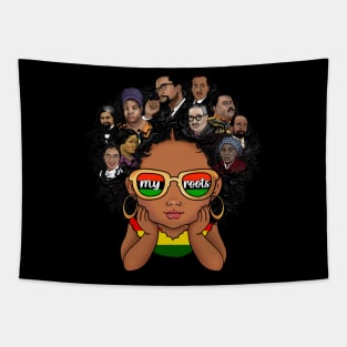 Proud Of My Roots Black Pride African American Leaders BHM Tapestry