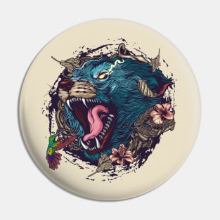 Angry Dog Pin