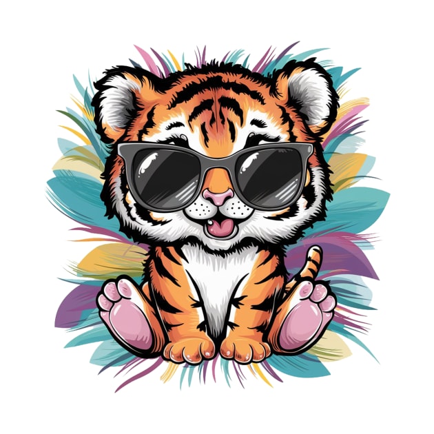 Baby Tiger Cute by alby store