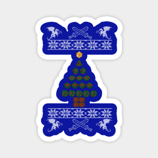 Dnd ugly Christmas sweater Magnet