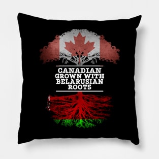 Canadian Grown With Belarusian Roots - Gift for Belarusian With Roots From Belarusian Pillow