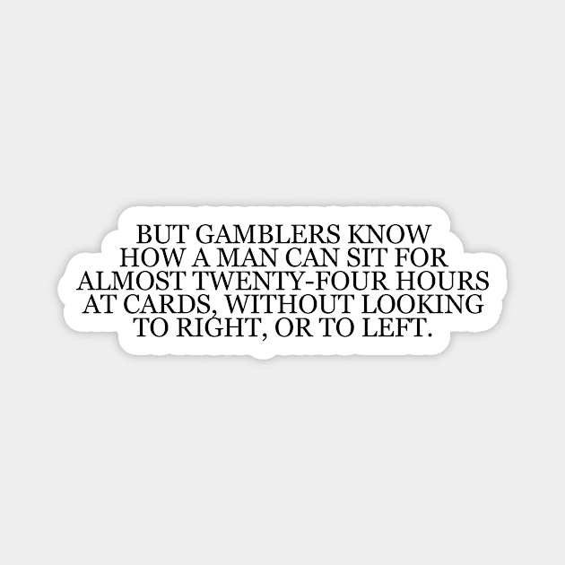 Fyodor Dostoyevsky "The Gambler" Book Quote Magnet by RomansIceniens