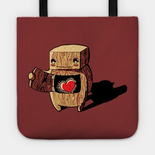 My wooden robot Tote