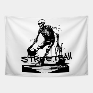 skeleton streetball Tapestry