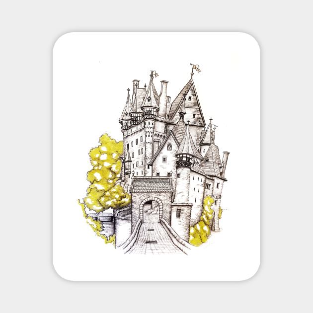 Eltz Castle Magnet by Samantha Ball Artist