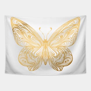 Gold Butterfly Tapestry