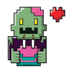 Zombie birthday pixel T-Shirt