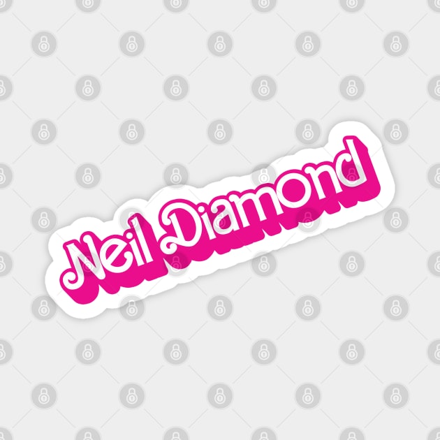 Neil Diamond x Barbie Magnet by 414graphics