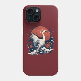 Japanese Crane Tsuru Phone Case