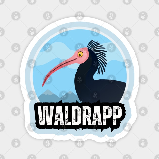 Waldrapp or Geronticus eremita Magnet by TRACHLUIM