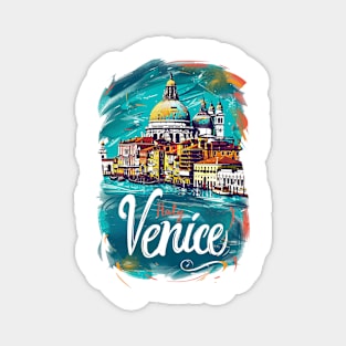 Venice Retro Italy poster Magnet