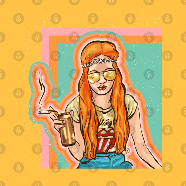 Badass Woman 70s Retro by edmproject