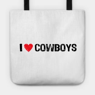 I Love Cowboys Tote