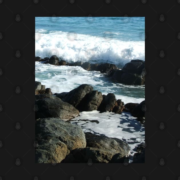 Waves and Rocks by Avril Thomas - photography by AvrilThomasart