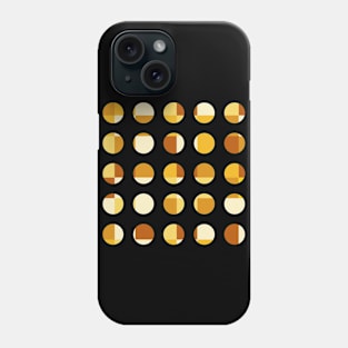 Abstract Geometric Yellow Dots Pattern Phone Case