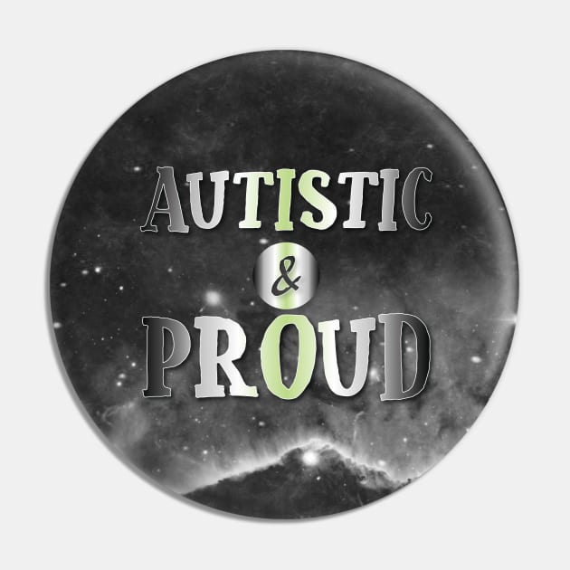 Autistic and Proud: Agender Pin by SarahCateCreations