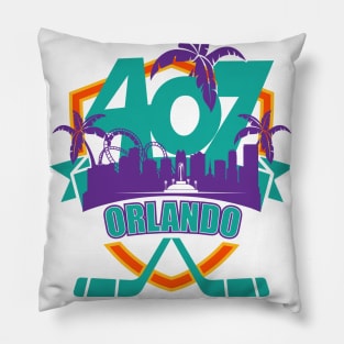 407 Orlando Hockey color Pillow