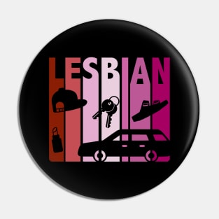 Lesbian letter drop Pin