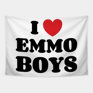 I Heart Emmo Boys v2 Tapestry