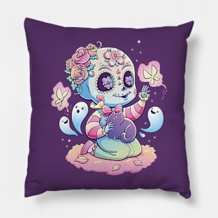 Pastel Skull Candy Spirit Pillow