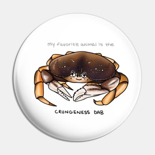 Crungeness Dab/Dungeness Crab Pin