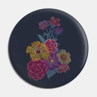 Dotty Flowers Pin