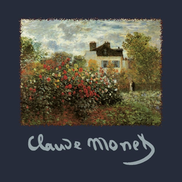 Monet's Garden at Argenteuil by Claude Monet by MasterpieceCafe