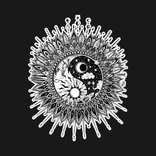 Yin Yang mandala T-Shirt