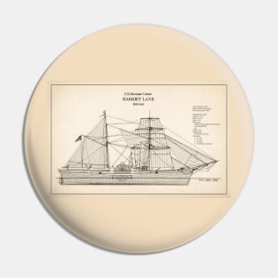 United States Revenue Cutter Harriet Lane - SD Pin