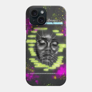 Neon Face Piercing Chart Phone Case