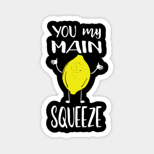 Main Squeeze Lemon Fruit Pun Magnet