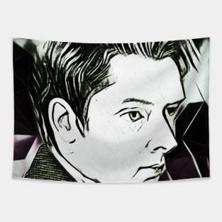 William Hazlitt Black And White Portrait | William Hazlitt Artwork 3 Tapestry